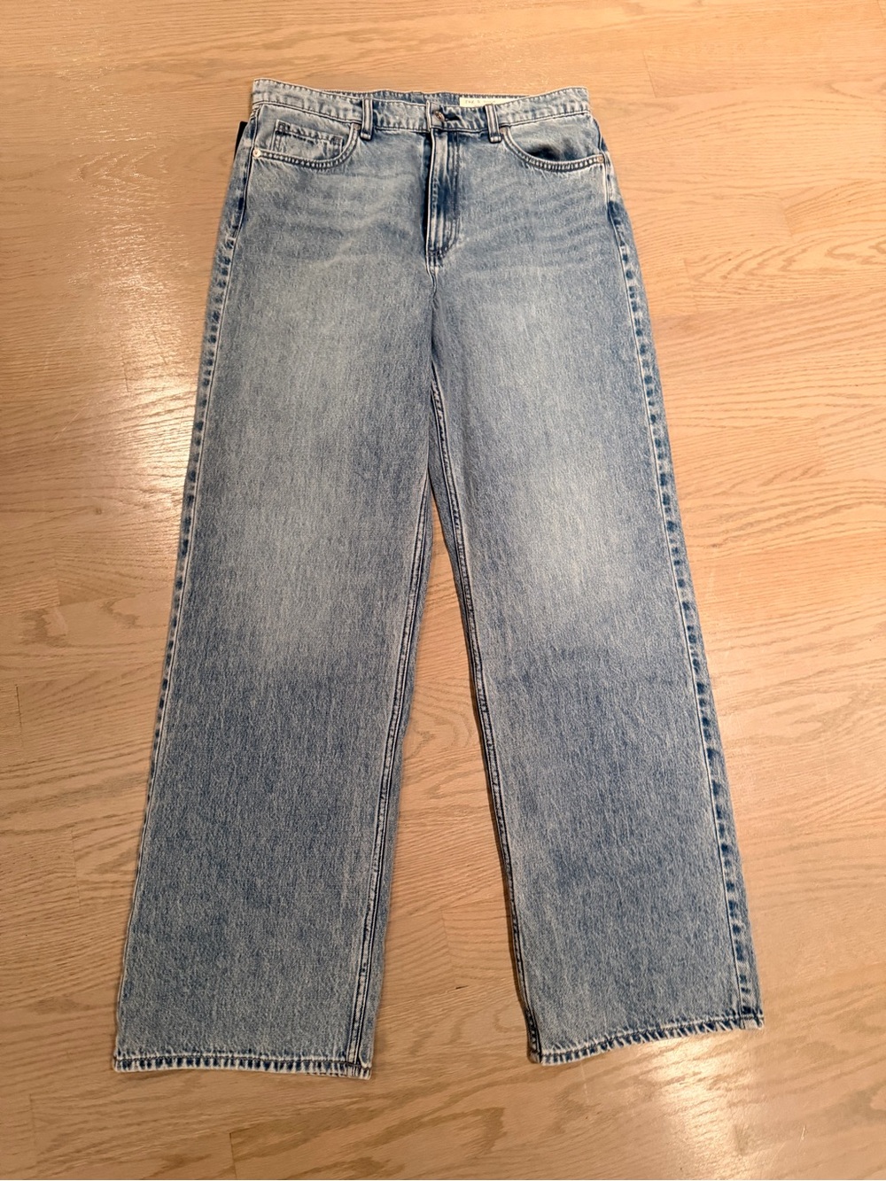 rag & bone Light Blue Straight-Leg Jeans